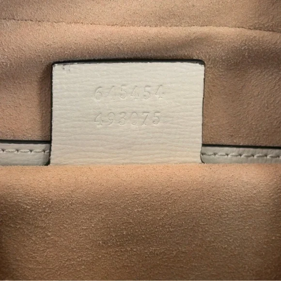 GUCCI Horsebit 1955 Ivory Brown Ebony GG Supreme Leather Crossbody Shoulder Bag - Picture 13 of 13